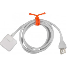 Organizador flexível Nite Ize Gear Tie Reusable Rubber Twist Tie 30,5cm Laranja brilhante com duas unidades